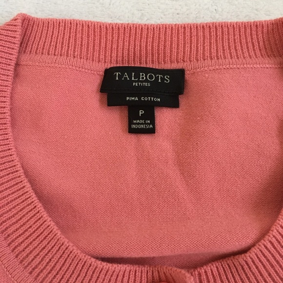 Talbots Pink Coral Cardigan - Picture 2 of 2